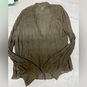 Black Allison Taylor ruffled Top